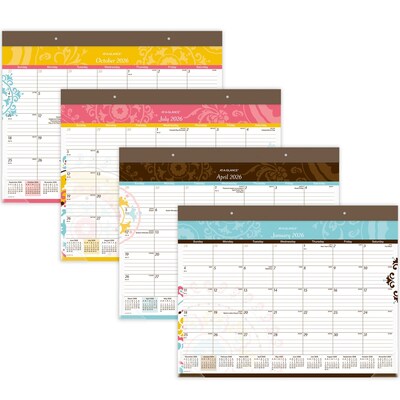 2026 AT-A-GLANCE Suzani 21.75 x 17 Monthly Desk Pad Calendar (SK17-704-26)
