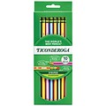 Ticonderoga Striped Wood Pre-Sharpened Wooden Pencil, 0.7mm, #2 Soft Lead, 10/Pack (X13910X)