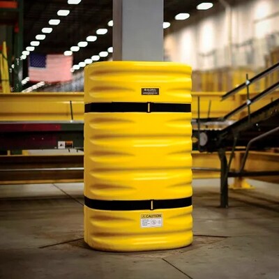 Global Industrial Column Protector, 12" Opening, Yellow (708165YL)