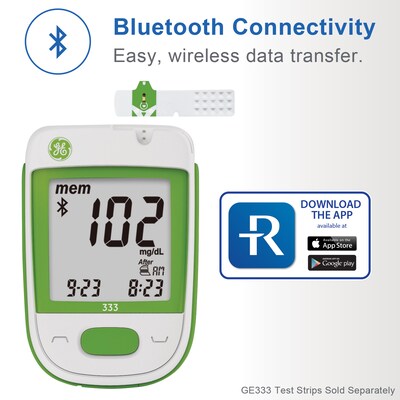 GE GE333 Blood Glucose Monitoring System, Green