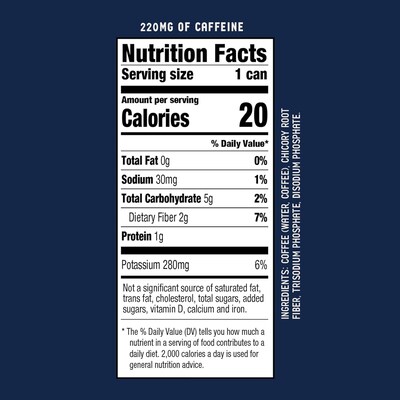 La Colombe Caffeinated Cold Brew Coffee, Black, Medium Roast, 11 oz., 12/Carton (PPPURC1205)