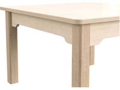 Flash Furniture Bright Beginnings Hercules Square Table, 23.5" x 23.5", Beech (MK-ME088007-GG)