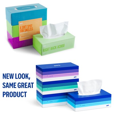 Perk™ Ultra Soft Standard Tissue, 2-Ply, 160 Sheets/Box, 3 Boxes/Pack (PK57778)