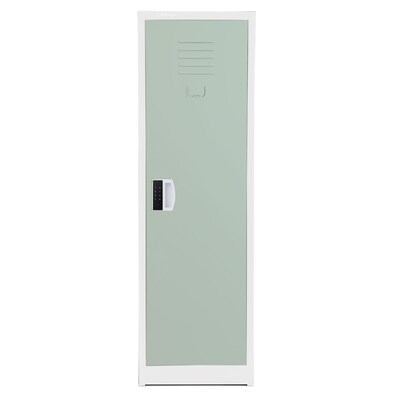 AdirOffice 48"H Single Tier Misty Green Storage Locker (ADI629-01-MGRN-DL)