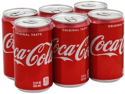 Coca-Cola Mini Soda, 7.5 Oz., 24/Carton (00049000061017)