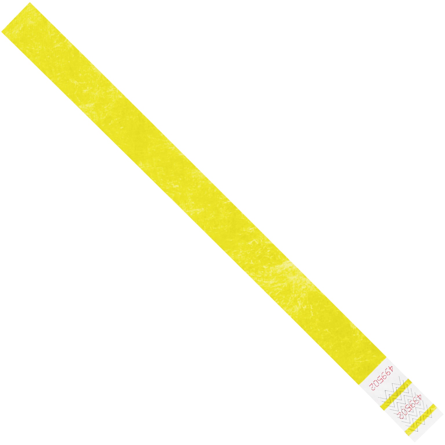 Tyvek Synthetic Fiber Crowd Control Wristbands, 3/4 x 10, Yellow, 500/Carton (WR101YE)