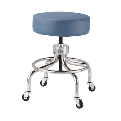 Viva Comfort Armless Vinyl Medical and Lab Stool, Blue (ADI910-02-BLU-MK)