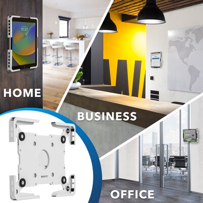 Mount-It! Adjustable Universal Anti-Theft iPad Tablet Wall Mount, 9.7" to 13", White (MI-3882WHT)