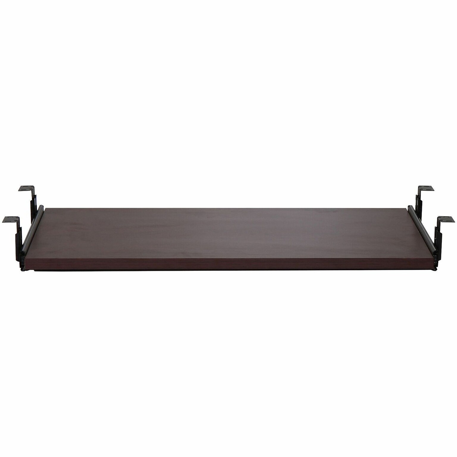 Lorell Universal Laminate Keyboard Tray, Mahogany (LLR87523)