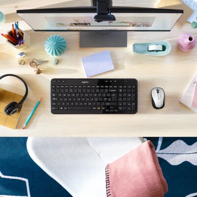 Logitech M325s Wireless Ambidextrous Optical Mouse, Pale Gray (910-007522)