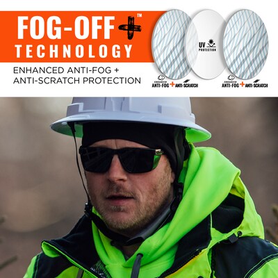 Ergodyne Skullerz SIXTEN-AFAS Anti-Fog Safety Glasses, Smoke Lens (58211)