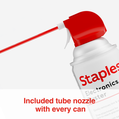 Staples®  Electronics Air Duster, 10 oz. (SPL10ENFR-1)