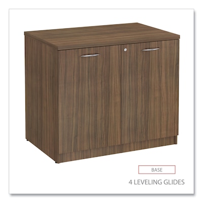 Alera Valencia Series Storage Cabinet, 34.3" x 22.78" x 29.5", Modern Walnut (ALEVA613622WA)