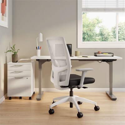 Union & Scale™ Workplace2.0™ 500 Series Vinyl Task Chair, Black (53485)