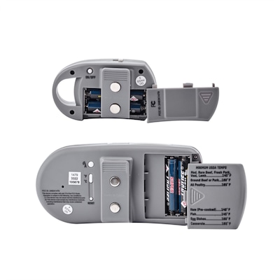 Taylor Precision Products Wireless Plastic Thermometer, Gray (1479)