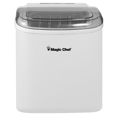 Magic Chef Portable Countertop Ice Maker, 27 Lbs. per Day, White (MCIM27W)