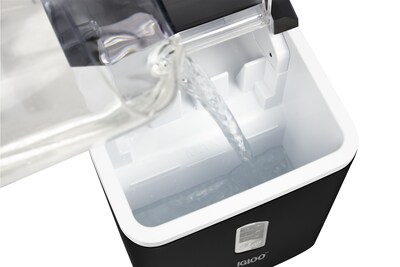 Igloo Automatic Self-Cleaning 26-Pound Ice Maker, Black (IGLICEBSC26BK)
