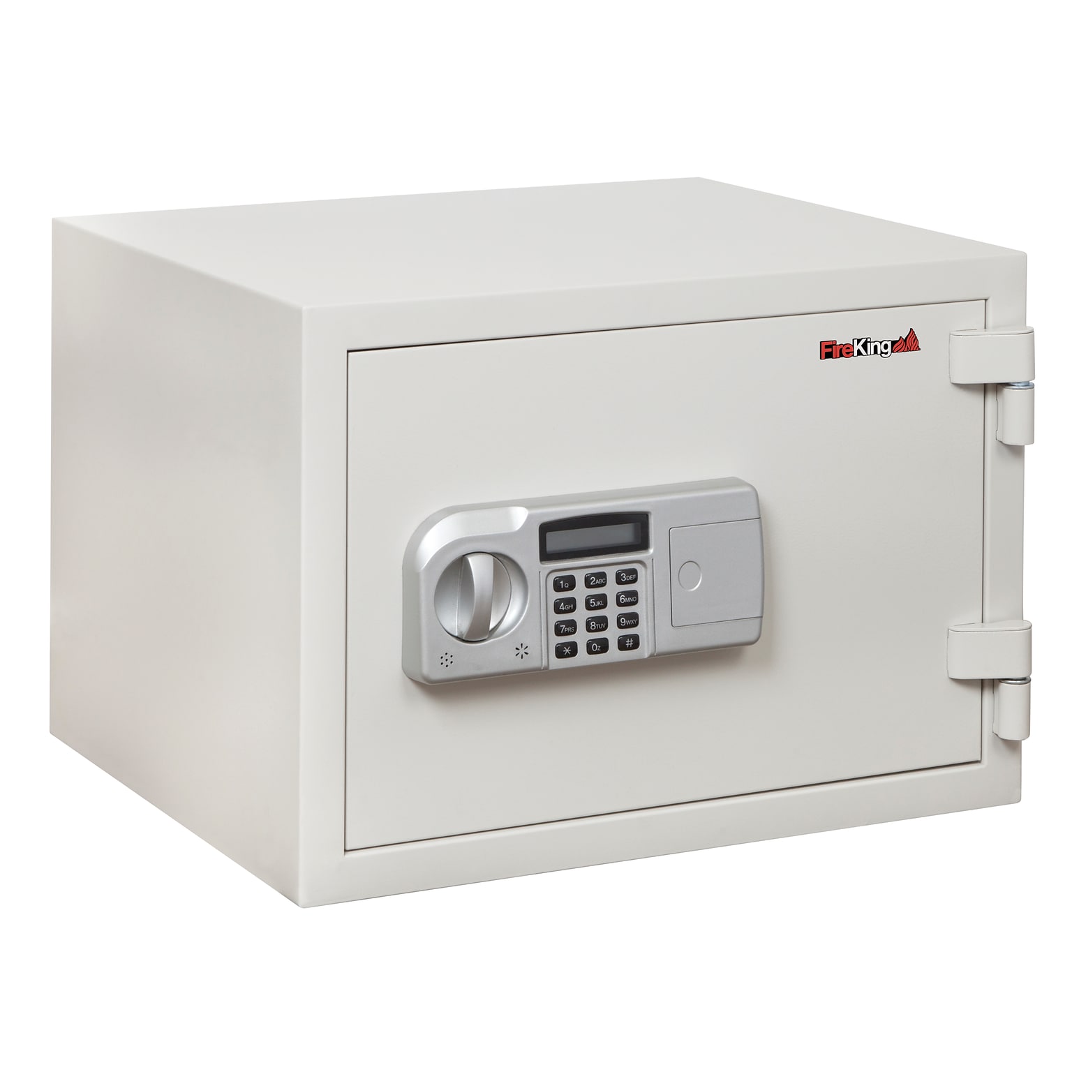 FireKing Fire-Rated Safe with Tray, 0.97 Cu. Ft., White (KF0915-1WHE)