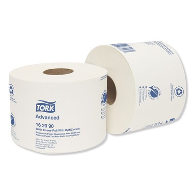 Tork Advanced Toilet Paper, 2-Ply, White, 865 Sheets/Roll, 36 Rolls/Carton (162090)