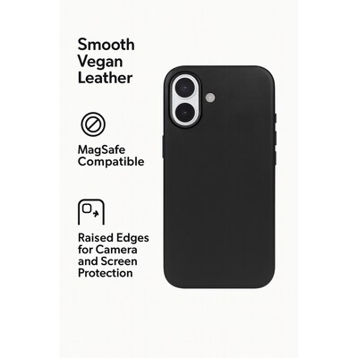 SaharaCase Indy Series MagSafe Phone Case for iPhone 17, Shock Absorbing, Scorpion Black (CP00929)