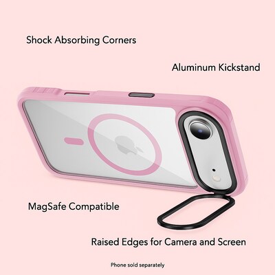 SaharaCase Raider Series MagSafe Compatible Phone Case for iPhone 17 Air, Shock Absorbing, Desert Rose (CP00955)