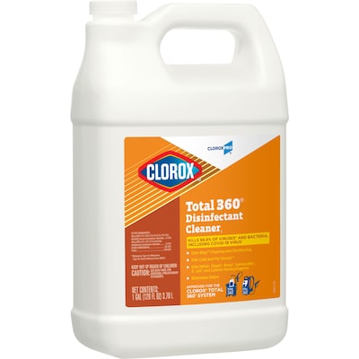 Clorox Total 360 Disinfectant Cleaner, 128 oz., 4/Carton (31650)