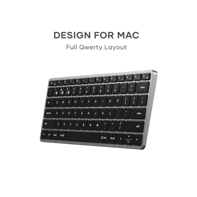 Satechi Slim X1 Wireless Keyboard, USB-C, Space Gray (ST-BTSX1M)