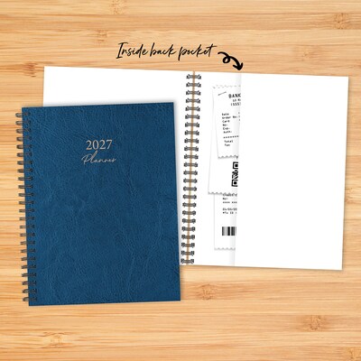 2027 Willow Creek 6.5" x 8.5" Calendar Year Weekly & Monthly Standard Planner, Blue (66324)