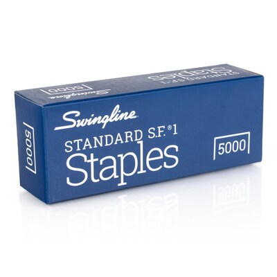 Swingline Standard 1/4" Length Standard Staples, Full Strip, 5000/Box (35108)