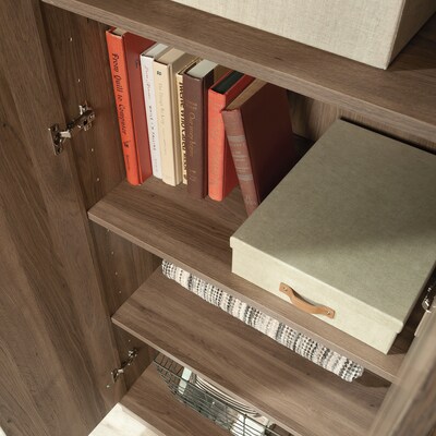 Sauder HomePlus 71"H Storage Cabinet with 4 Shelves, Salt Oak (430335)