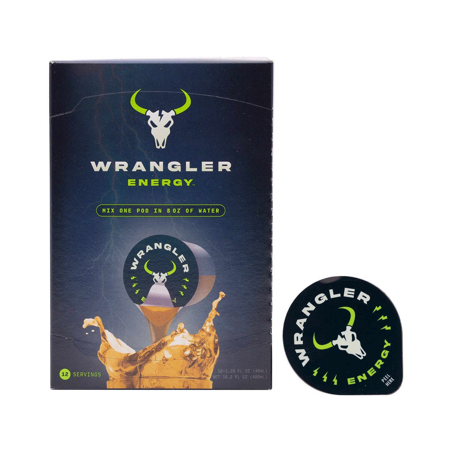 Java House Wrangler Liquid Energy Pods, 1.35 oz., 12/Carton (FC900E10)