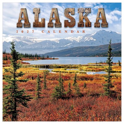 2027 TF Publishing Alaska 10 x 12 Monthly Wall Calendar, Multicolored (27-1053)