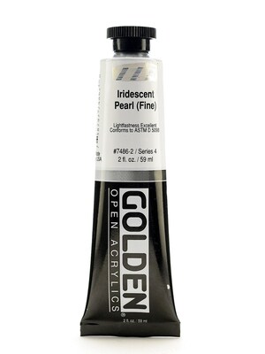 Golden Open Acrylic Colors Iridescent Pearl (Fine) 2 Oz. Tube [Pack Of 2] (2PK-7486-2)
