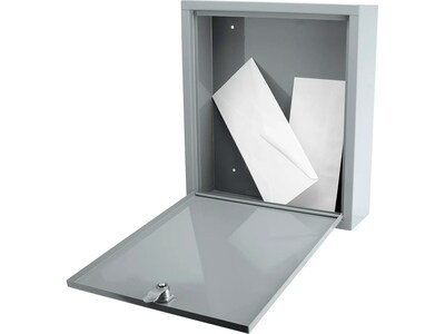 Barska Steel Box Safe with Key Lock, 0.3 cu. ft., Gray (CB12712)
