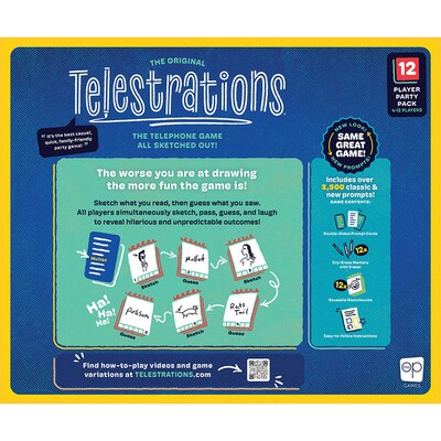 USAopoly Telestrations 12 Player: The Party Pack Game (USAPG000318)