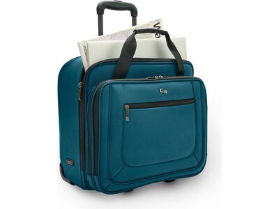 Solo New York Bryant 17.3" Polyester Rolling Laptop Bag, Blue Lagoon (PT138-20)