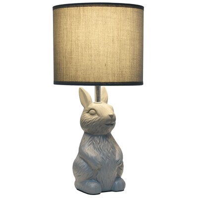 Simple Designs Cute Wonders 16.33 LED Table Lamp, Gray (LT2117-GRY)