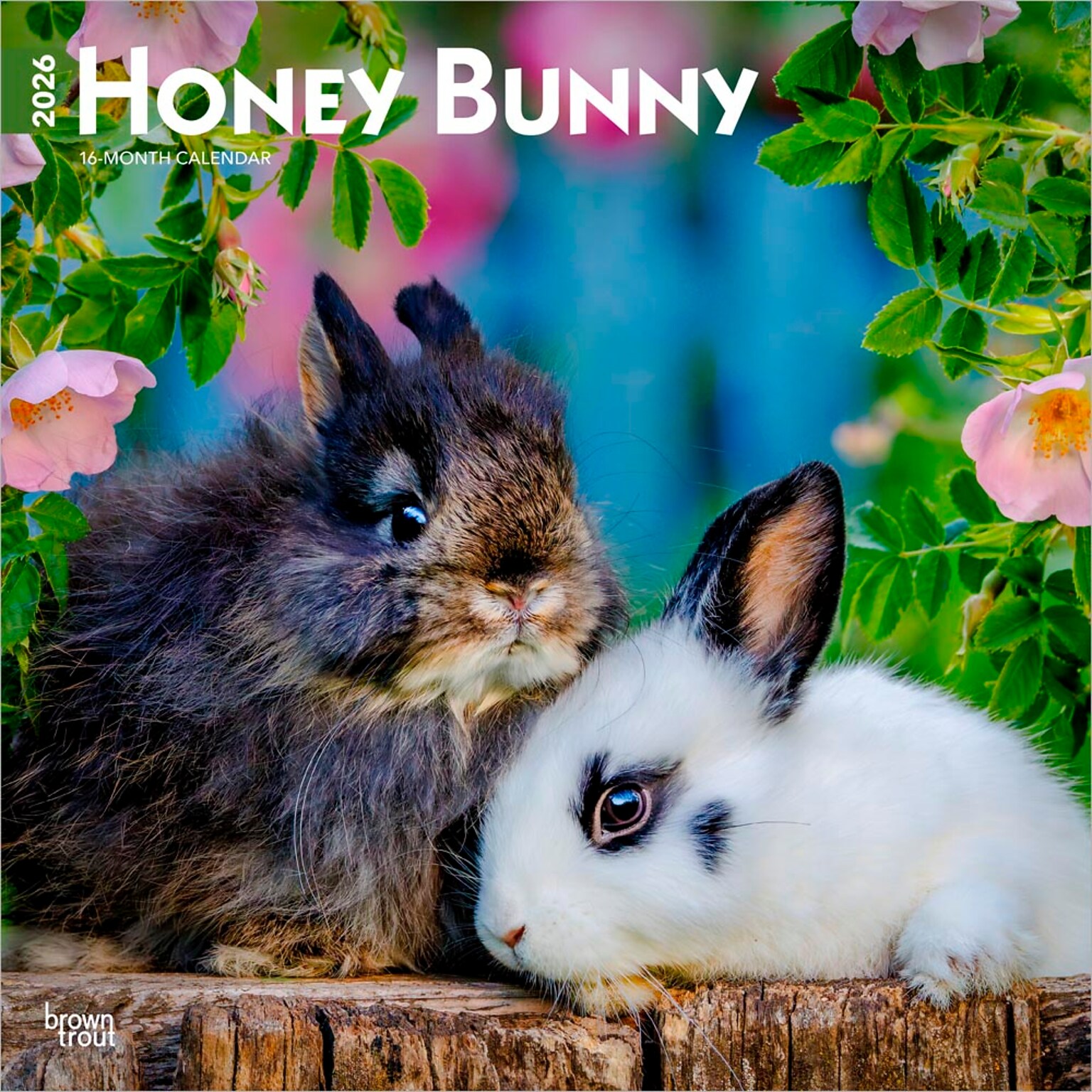 2026 BrownTrout Honey Bunny 12 x 12 Monthly Wall Calendar (9798330703654)