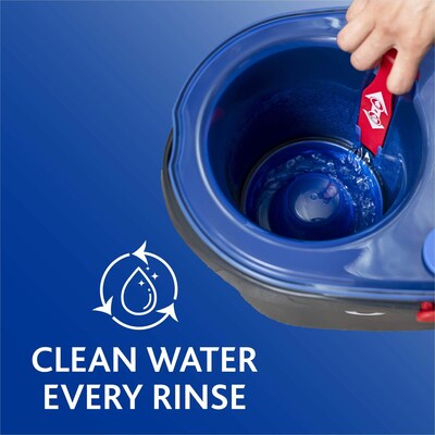 O-Cedar EasyWring RinseClean Spin Mop & Bucket Kit, Multicolored (168534)