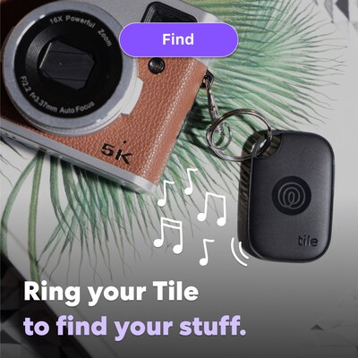 Life360 Tile Pro Bluetooth Tracker, Black (RE-61011)
