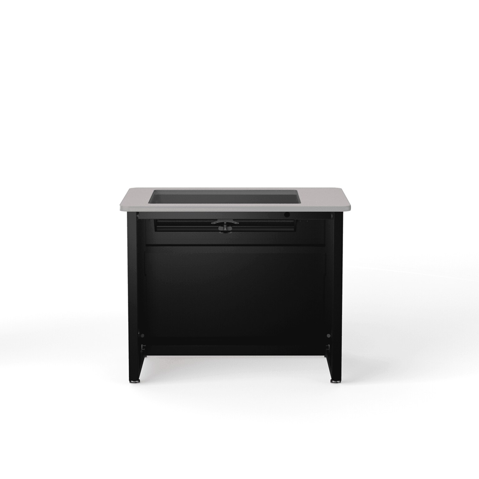 VersaDesk 36W Downview Computer Desk, Grey/Black (DV3624-BG)
