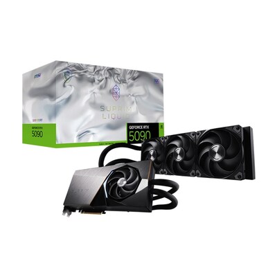 MSI GeForce SUPRIM RTX 5090 NVIDIA PCI EXPRESS 5.0 32GB GDDR7 Gaming Graphics Card, 2580 MHz Core, Black (G5090-32SLS)
