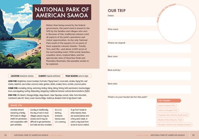 Quarto National Parks Sticker & Logbook Guided Journal, 6.15 x 8.45, Multicolored, 208 Pages (9780