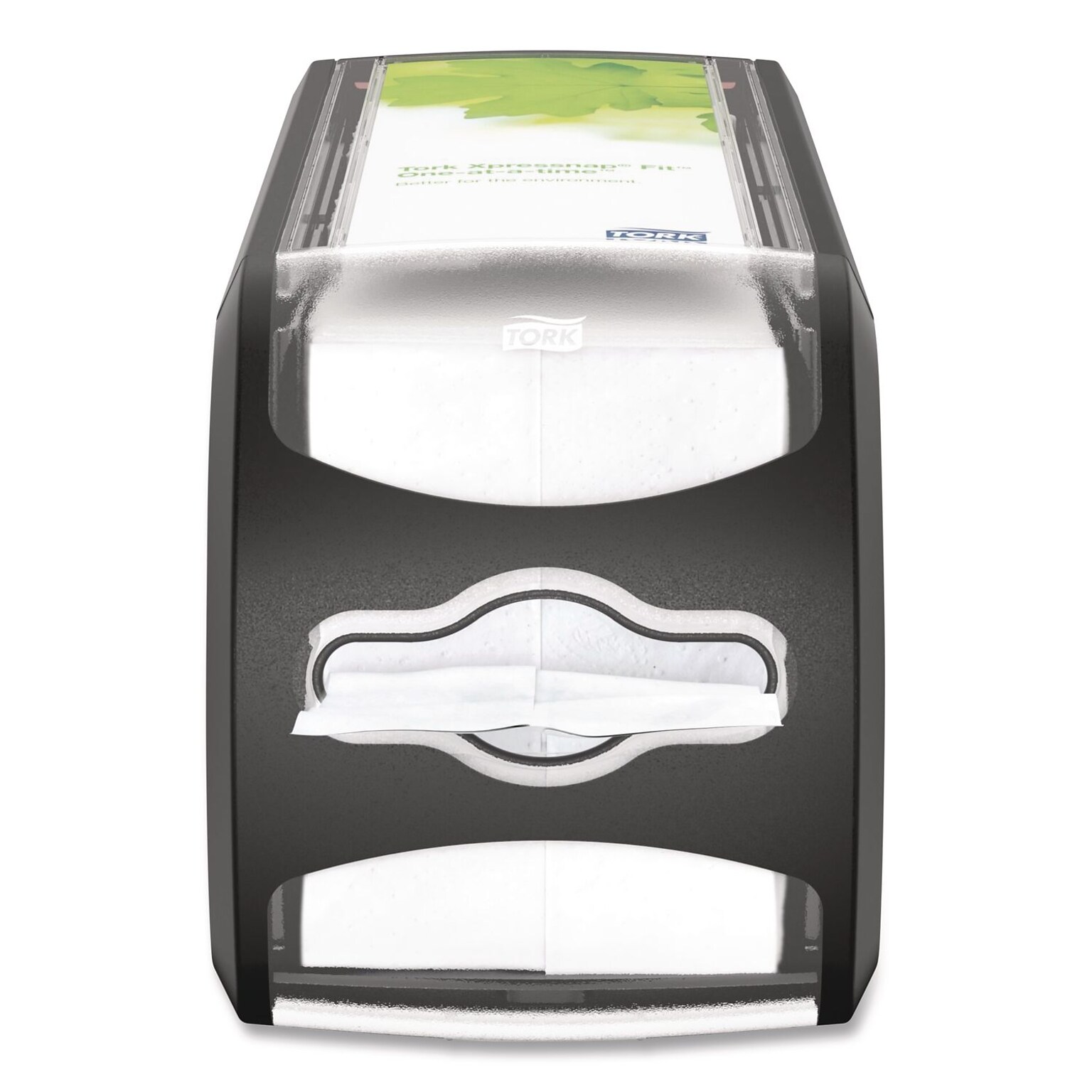 Tork Xpressnap Fit Countertop Interfold Napkin Dispenser, Black (7432000)