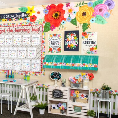Teacher Created Resources Wildflowers Positive Posters, Set of 4 (TCR2088705)