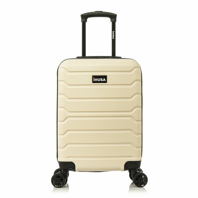 InUSA Trend 22.4" Hardside Suitcase, 4-Wheeled Spinner, TSA Checkpoint Friendly, Sand (IUTRE00S-SAN)