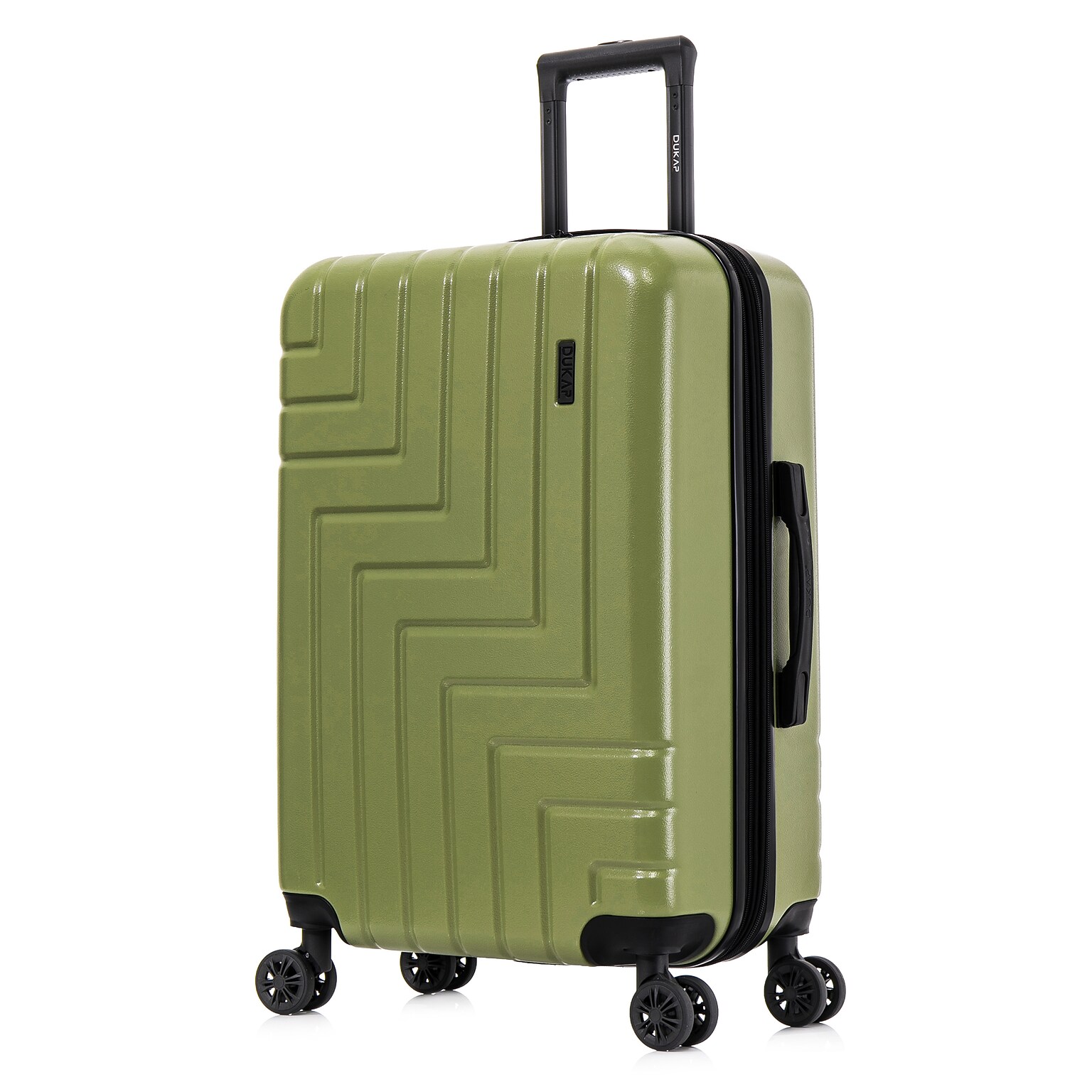 DUKAP Zahav 25.78 Hardside Suitcase, 4-Wheeled Spinner, TSA Checkpoint Friendly, Green (DKZAH00M-GRN)
