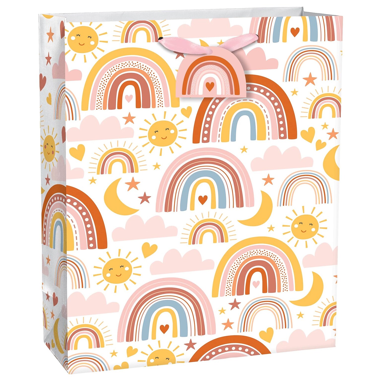 Party City Neutral Rainbow Extra Large Gift Bag, Multicolored (AM170796-NS)