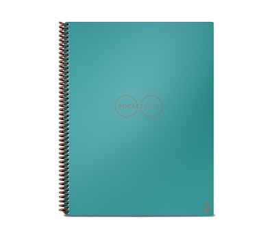 Rocketbook Core Reusable Smart Notebook, 8.5 x 11, Dot-Grid Ruled, 32 Pages, Teal  (EVR-L-RC-CCE-F