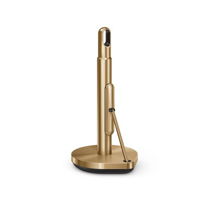simplehuman Tension Arm Paper Towel Holder, Brass Stainless Steel (KT1206)